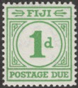 Click for more photos and details Fiji 1940 KGVI Postage Due 1d Emerald-Green Mint SG D11