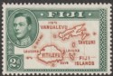 Click for more photos and details Fiji 1938 KGVI Map 2d Brown and Green Die I Mint SG253