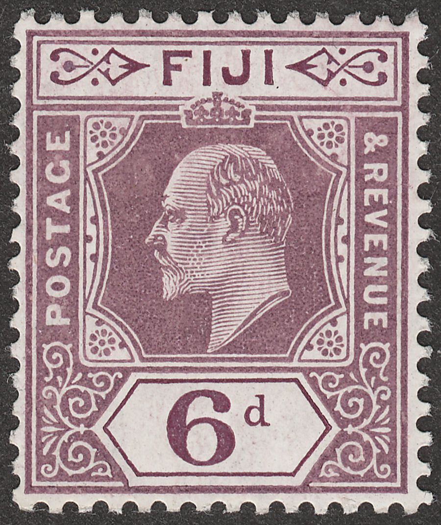 Fiji 1910 KEVII 6d Dull Purple Mint SG121
