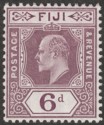 Fiji 1910 KEVII 6d Dull Purple Mint SG121