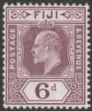 Click for more photos and details Fiji 1910 KEVII 6d Dull Purple Mint SG121