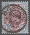 King Edward VII 1902 9d Dull Purple and Ultramarine Used SG250