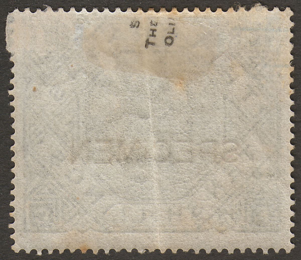QV 1877 Telegraph Stamp 10sh Grey-Green SPECIMEN type 8 Mint SG T16s cat £375