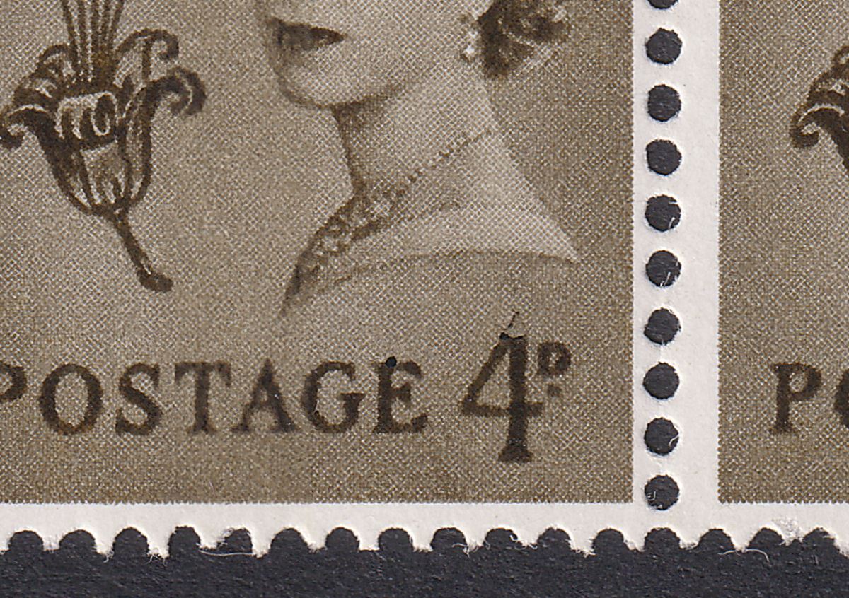 Guernsey 1968 QEII Wilding 4d Strip Mint with Retouched 4 Variety SG XG8d