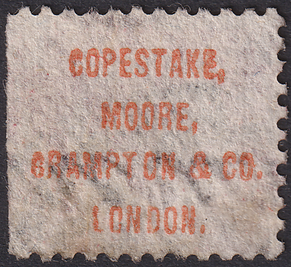 QV 1870 ½d Rose-Red w Copestake Moore Underprint in Red Used Plate 20 SG PP39