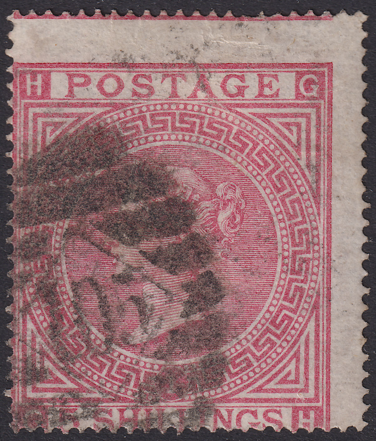 Queen Victoria 1867 5sh Rose Plate 1 Used SG126 cat £500