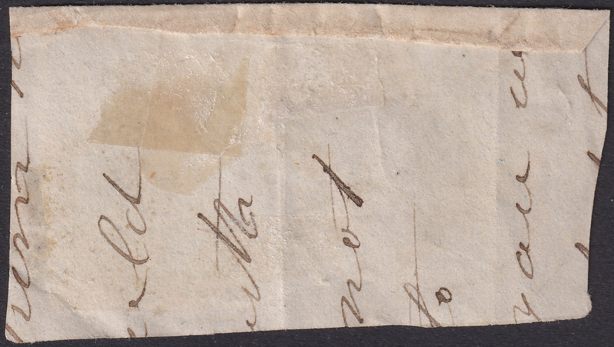 Queen Victoria 1841 1d Red Imperf Used Piece with Black MX + Castlerea Postmark