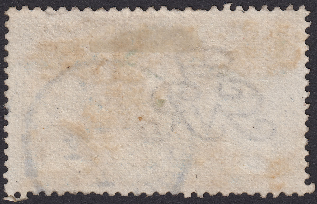 King George V 1913 Seahorse 10sh Indigo-Blue Waterlow Used SG402 cat £475