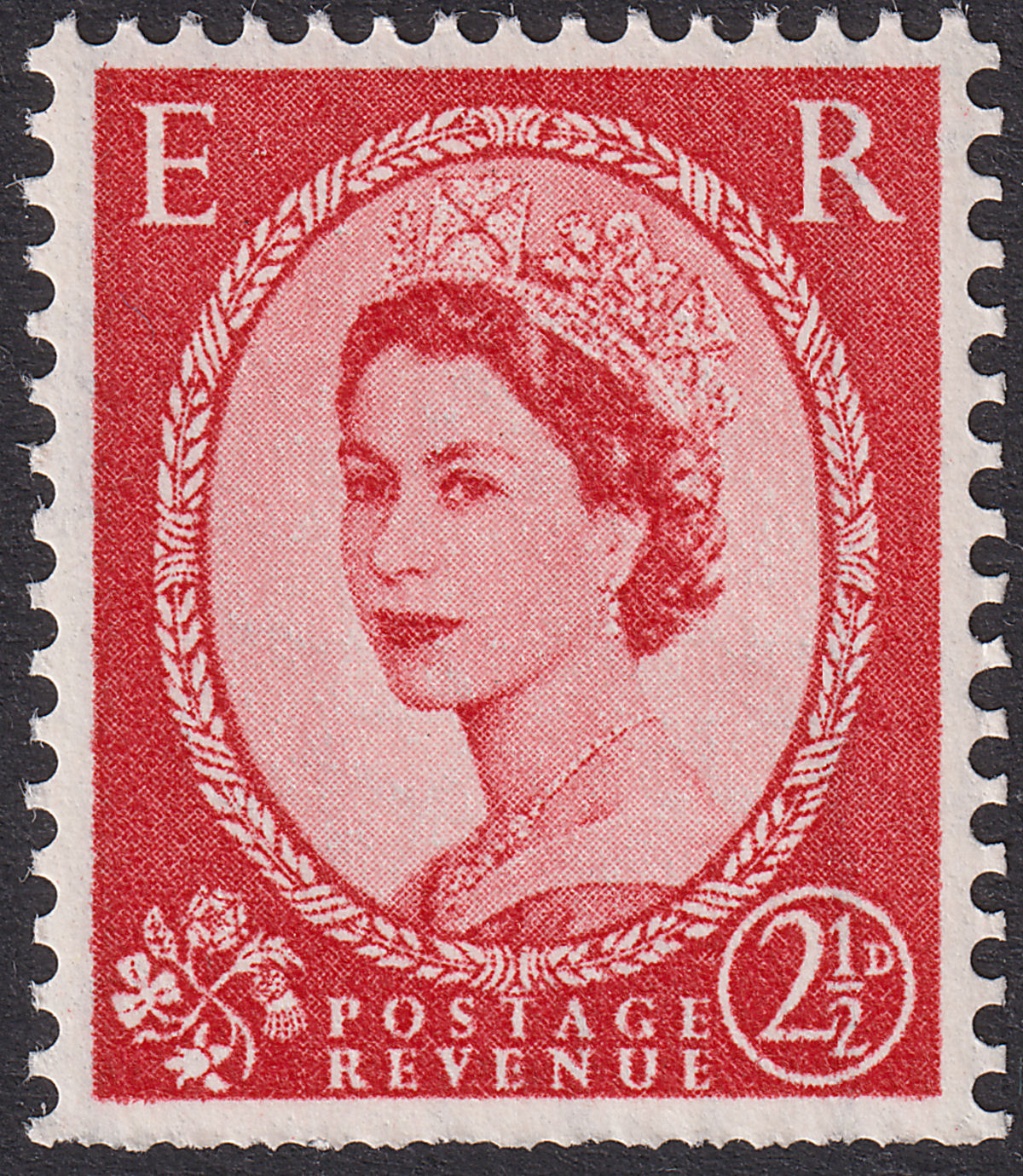 QEII 1962 Wilding 2½d Type II Phosphor Left wmk Inverted Mint SG614aWi cat £50