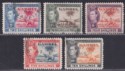 Gambia 1938-46 KGVI and Elephant 2sh, 2sh6d, 4sh, 5sh, 10sh SG157-161 cat £44