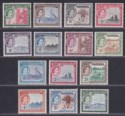Gambia 1953 Queen Elizabeth II Short Set to 10sh Mint SG171-184 cat £80