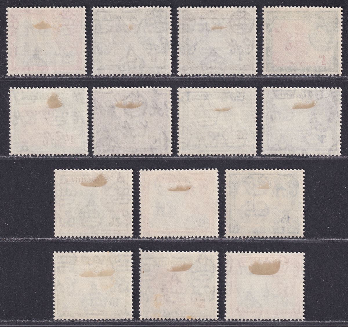 Gambia 1953 Queen Elizabeth II Short Set to 10sh Mint SG171-184 cat £80