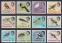 Gambia 1963 QEII Birds Short Set to 10sh Mint SG193-204 cat £50