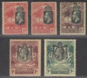 Gambia 1922 King George V wmk Multi Crown CA Set Mint SG118-121 cat £130