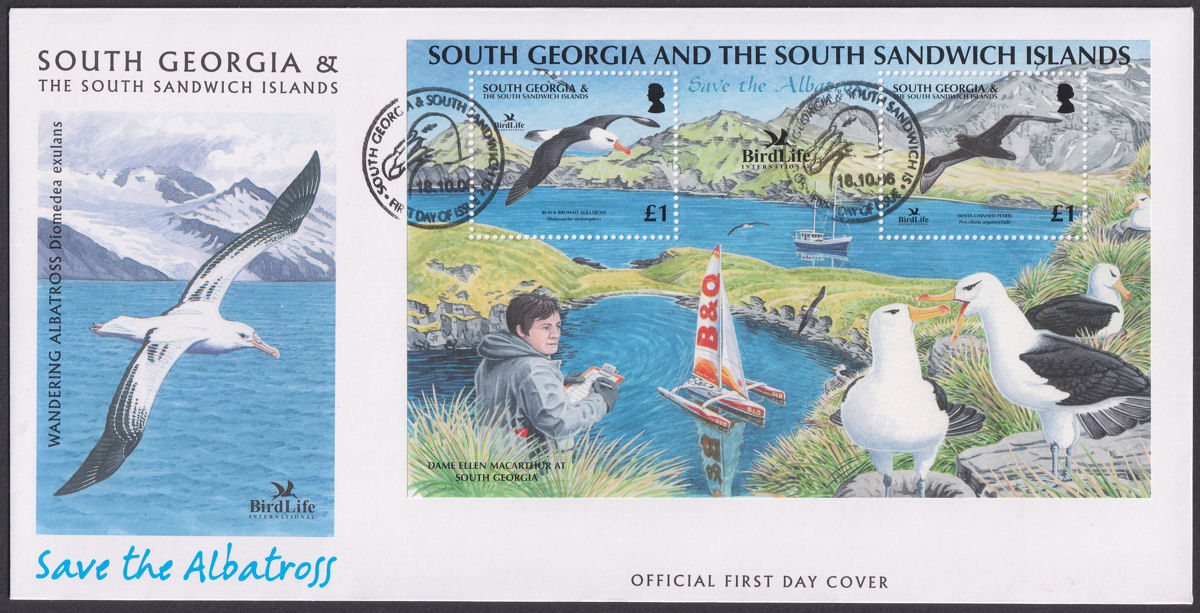 South Georgia + Sth Sandwich Is 2006 Save Albatross Official First Day Covers