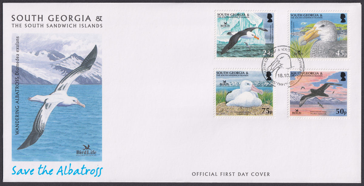 South Georgia + Sth Sandwich Is 2006 Save Albatross Official First Day Covers
