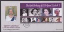 South Georgia + Sth Sandwich Is 2006 QEII 80th Birthday Pair First Day Covers