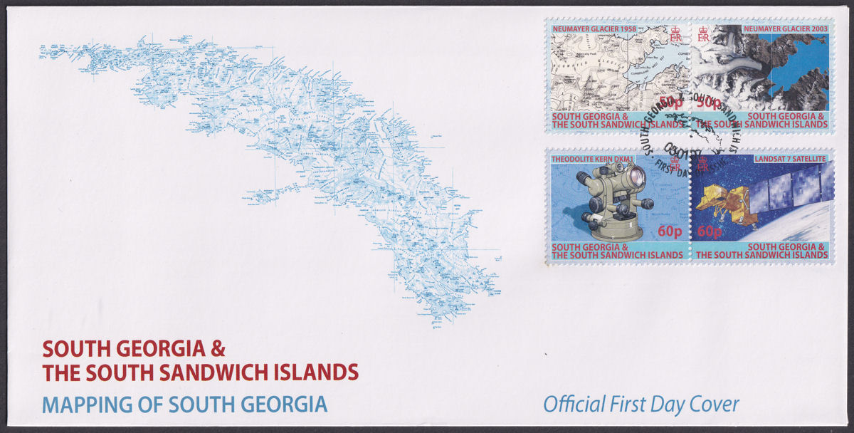 South Georgia + Sth Sandwich Is 2007 Mapping Official First Day Cover
