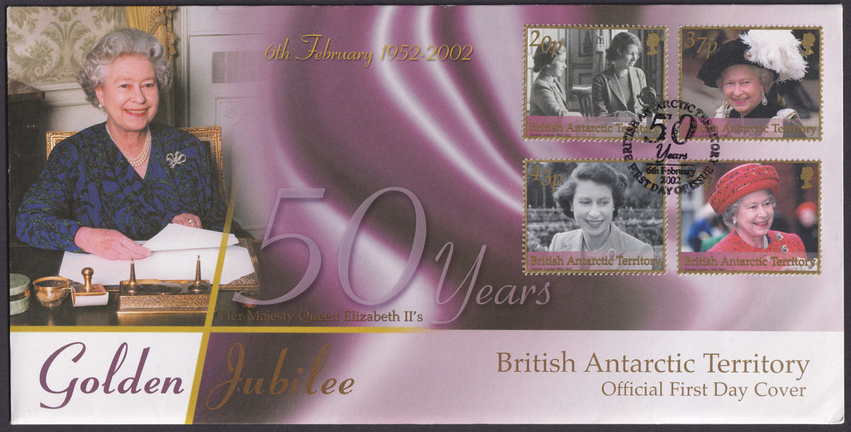 British Antarctic Territory 2002 Golden Jubilee Official First Day Cover
