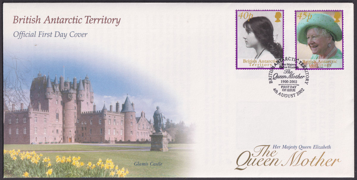 British Antarctic Territory 2002 Queen Mother Commemoration First Day Covers