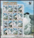 South Georgia + Sth Sandwich Is 2008 Chinstrap Penguins Sheetlet w 4 Sets Mint 
