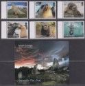 South Georgia + Sth Sandwich Is 2018 Antarctic Fur Seals Set + MS Mint MNH