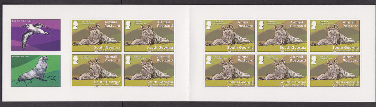 South Georgia + Sth Sandwich Is 2020 Airmail Postcard Stamp Booklet Mint
