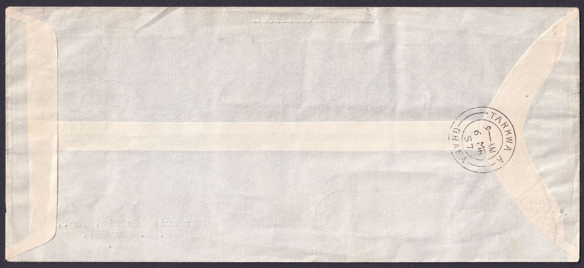 Ghana 1957 Independence First Day Cover Used TARKWA to ACCRA