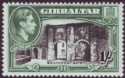 Gibraltar 1938 KGVI 1sh Black and Green Perf 13½ Mint SG127a