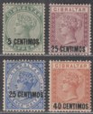 Click for more photos and details Gibraltar 1889 QV Spanish Currency Surcharge Pt Set to 40c Unused c£100 as Mint