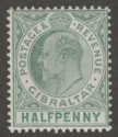 Gibraltar 1903 KEVII ½d Grey-Green and Green Mint SG46