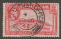 Click for more photos and details Gibraltar 1938 KGVI 1½d Carmine Perf 13½ Used SG123a