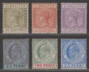 Click for more photos and details Gibraltar 1889-1906 QV-KEVII Selection Mint with toning