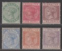 Click for more photos and details Gibraltar 1886-87 Queen Victoria Set to 6d Mostly Mint SG8-13