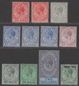 Click for more photos and details Gibraltar 1912-24 King George V Part Set to 2sh Mint
