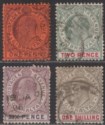 Click for more photos and details Gibraltar 1903 King Edward VII Part Set to 1sh Used cat £100