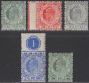 Click for more photos and details Gibraltar 1906-11 King Edward VII Part Set to 1sh Mint cat £60