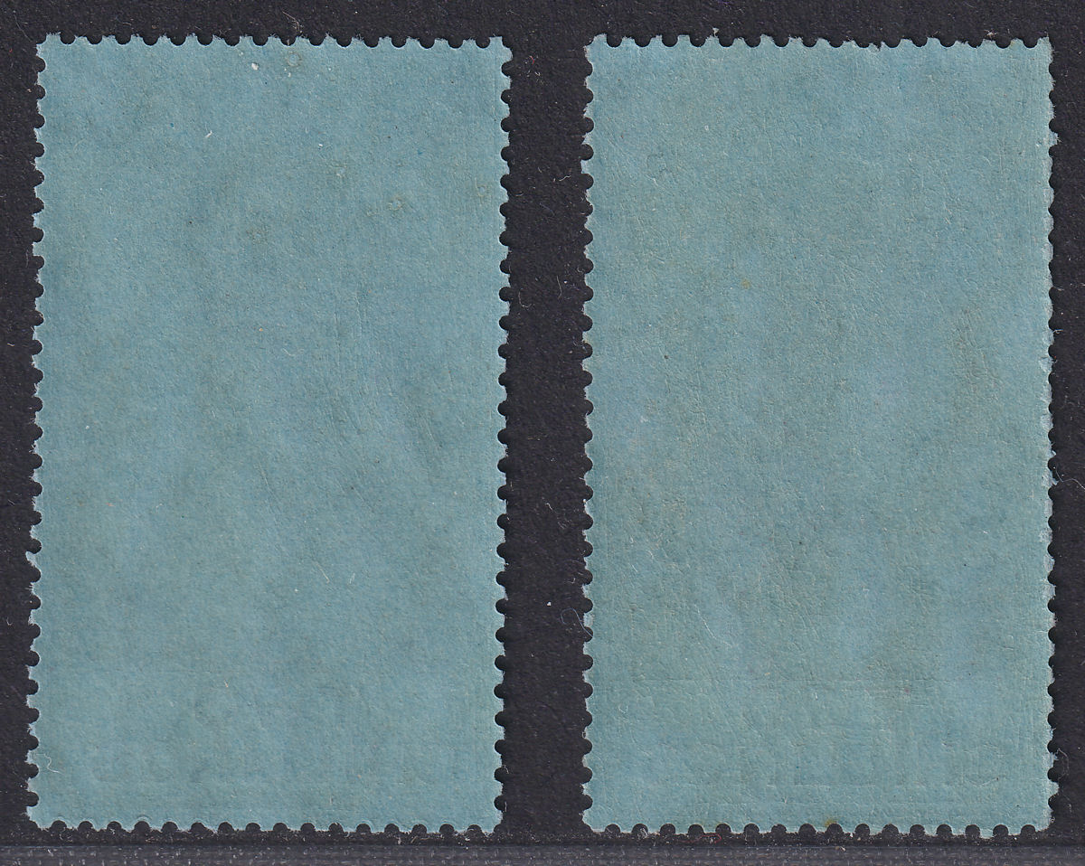 Gibraltar 1924-25 KGV 2sh Grey-Purple / 2sh Reddish Purple Mint SG99-99a cat £27