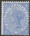 Gibraltar 1898 QV 2½d Bright Ultramarine Mint SG42