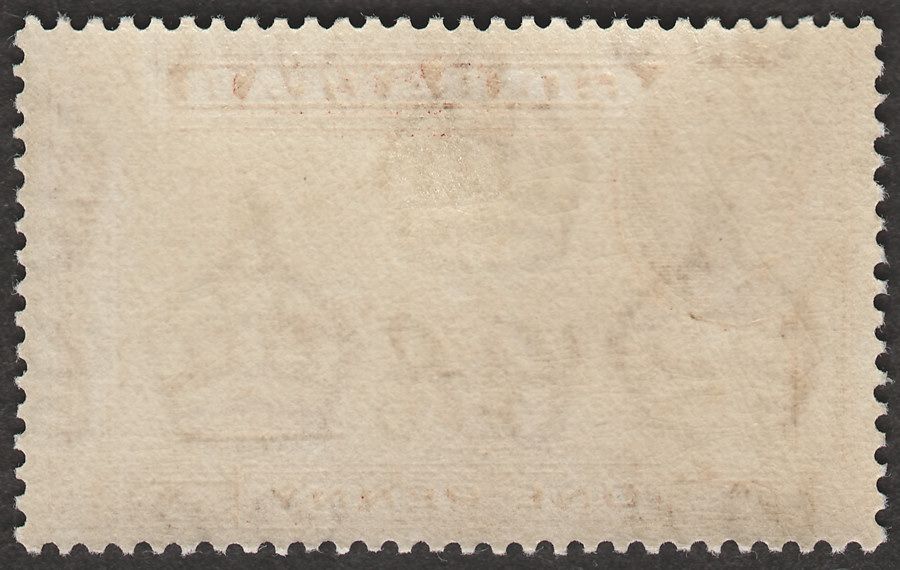 Gibraltar 1940 KGVI 1d Yellow-Brown Perf 13½ Mint SG122a