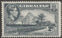 Click for more photos and details Gibraltar 1938 KGVI 2d Grey Perf 14 Mint SG124