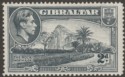 Gibraltar 1938 KGVI 2d Grey Perf 14 Mint SG124