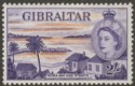 Click for more photos and details Gibraltar 1959 QEII 2sh Orange and Violet Mint SG155a