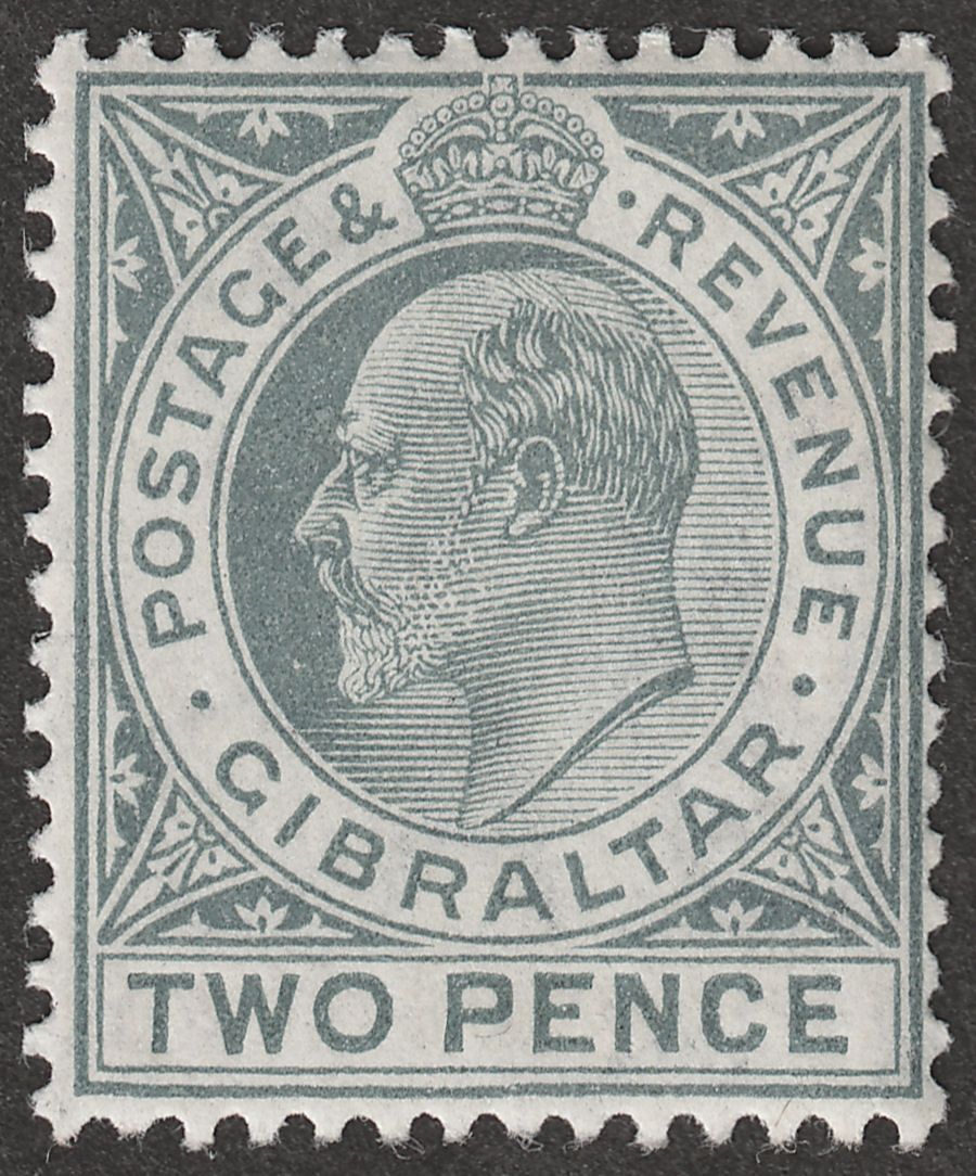 Gibraltar 1910 KEVII 2d Slate Mint SG68