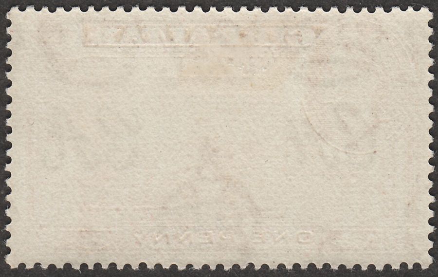 Gibraltar 1940 KGVI 1d Yellow-Brown Perf 13½ Mint SG122a