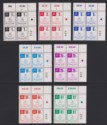 Gibraltar QEII 1984 Postage Due Block Set UM Mint SG D13-D19 MNH
