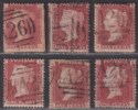 Click for more photos and details GB used Gibraltar 1864 QV 1d Pl 181 183 184 188 189 190 Used A26 Postmark SG Z19