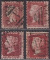 Click for more photos and details GB used Gibraltar 1864 QV 1d Plates 197 204 216 222 Used w A26 Postmarks SG Z19