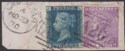 Click for more photos and details GB used Gibraltar 1870 QV 2d, 6d Used on Piece with A26 Postmarks SG Z22 SG Z46