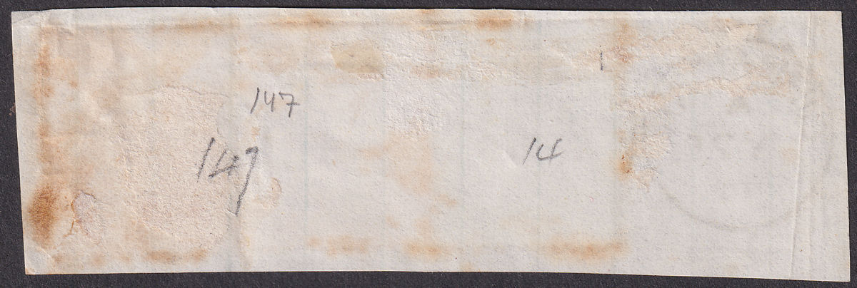GB used Gibraltar 1874 QV 2d, 1d x2 Used Piece with A26 Postmarks SG Z22 SG Z19
